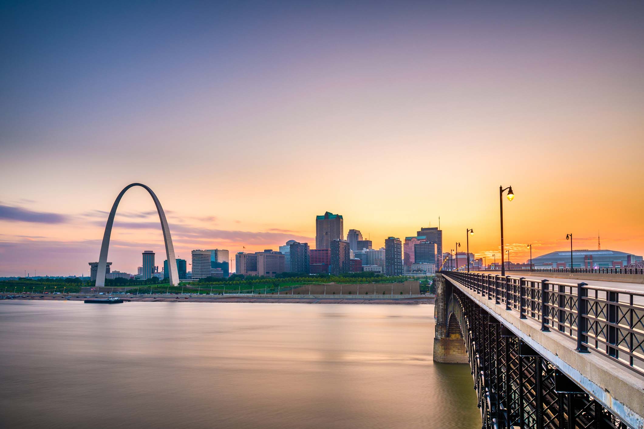 The Gateway Arch in St Louis, Missouri 