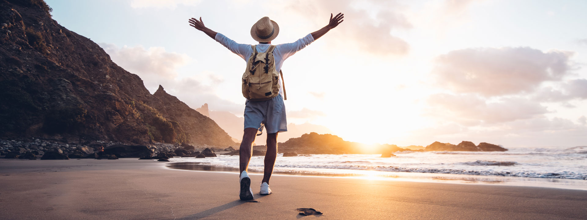 A travel nurse appreciating nature